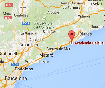 Mapa Academia Calella